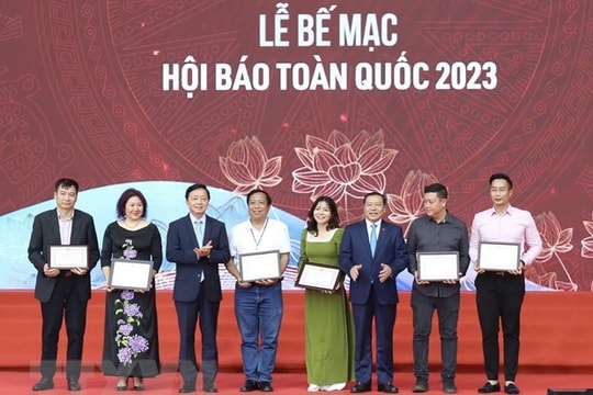 Bế mạc Hội Báo toàn quốc 2023: Đổi mới mạnh mẽ để phát huy vai trò của sức mạnh thông tin