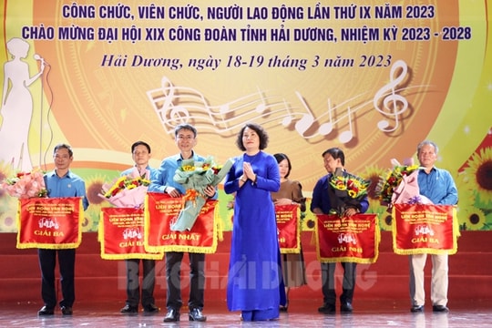 TP Chí Linh nhất toàn đoàn Liên hoan văn nghệ người lao động Hải Dương lần thứ IX