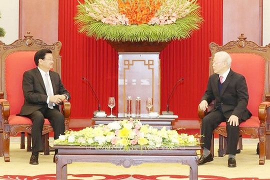 Ban Chấp hành Trung ương Đảng gửi điện mừng 68 năm thành lập Đảng Nhân dân Cách mạng Lào