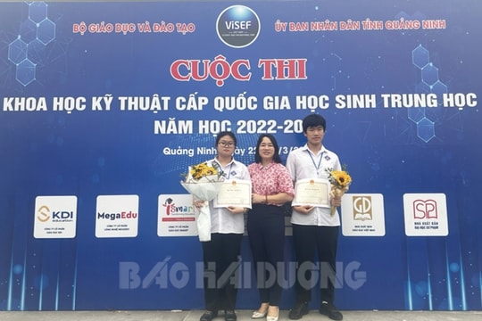 Học sinh Trường THCS Lê Quý Đôn đoạt giải ba Cuộc thi khoa học, kỹ thuật cấp quốc gia