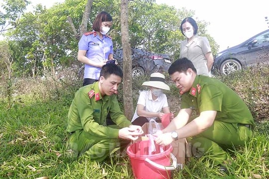 Nam Sách tiêu hủy gần 9 kg pháo nổ