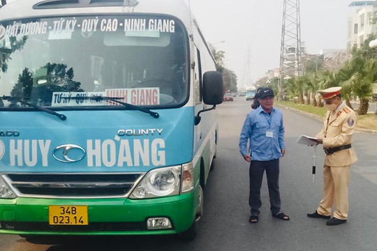 Hải Dương xử lý 43 trường hợp vận tải khách và hàng hóa vi phạm