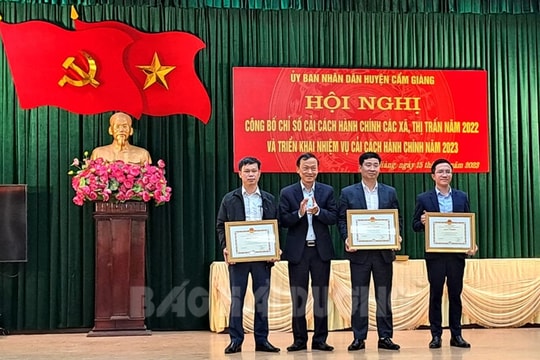 Cao An dẫn đầu chỉ số cải cách hành chính cấp xã ở Cẩm Giàng