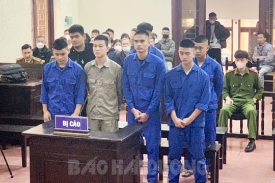 7 thanh thiếu niên ở Nam Sách lĩnh án vì gây rối trật tự công cộng