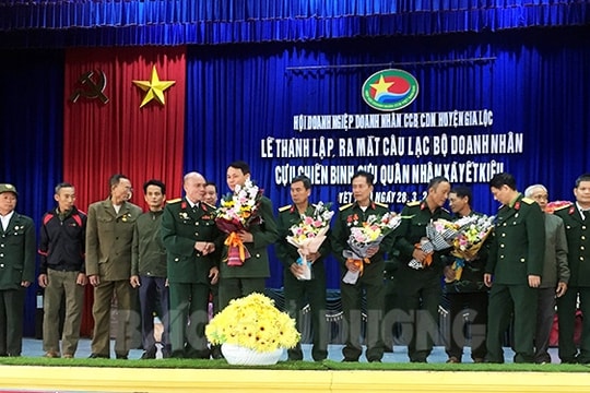 Gia Lộc ra mắt Câu lạc bộ Cựu chiến binh, cựu quân nhân sản xuất, kinh doanh giỏi đầu tiên