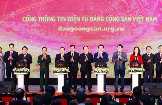 Khai trương Cổng thông tin điện tử Đảng Cộng sản Việt Nam