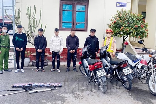 Kịp thời ngăn chặn vụ hỗn chiến giữa 2 nhóm thanh niên ở Nam Sách