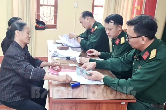 Thêm 231 người được chi trả trợ cấp 