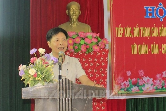 Người đứng đầu huyện Thanh Miện đối thoại với quân - dân - chính - đảng ở các thôn, khu dân cư