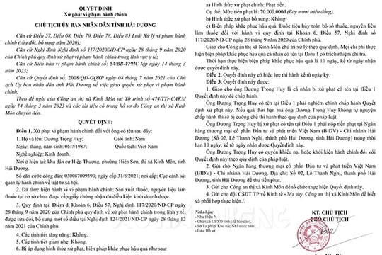 ​Bị phạt 70 triệu đồng do sản xuất thuốc không phép 