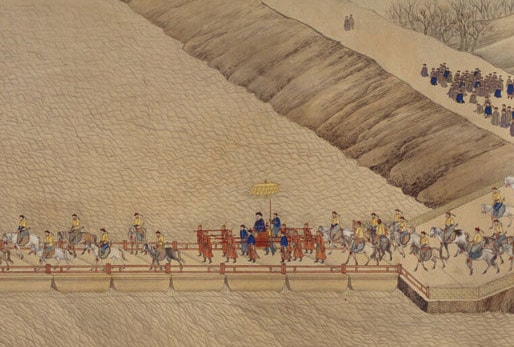 Bức tranh tái hiện hơn 100 ngày đi tuần của Càn Long