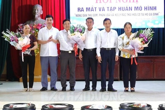 Tất cả các xã ở Kim Thành sẽ có mô hình thu gom, phân loại và xử lý rác hữu cơ tại gia đình