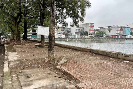 Bờ hồ Cơ Khí đã thông thoáng