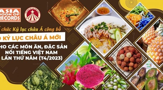 Nine more Asian records for Vietnamese dishes, specialties recognized