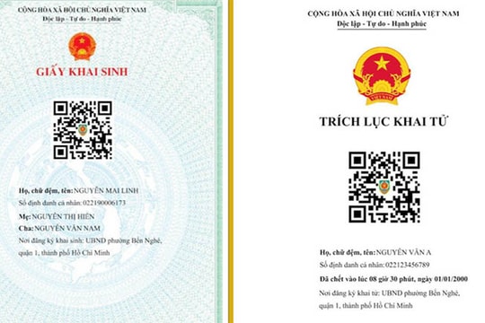 Bắt đầu thí điểm cấp giấy khai sinh điện tử