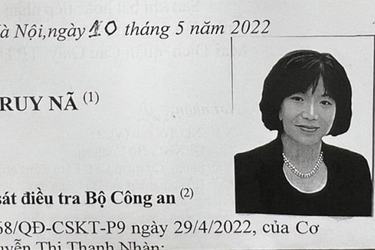 Chưa có thông tin bà Nguyễn Thị Thanh Nhàn thay đổi quốc tịch