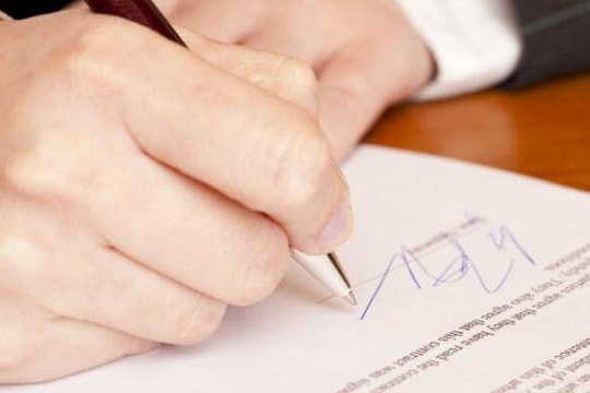 Chứng thực chữ ký trên giấy ủy quyền