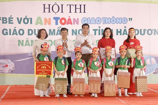TP Hải Dương và Kinh Môn nhất Hội thi “Bé với an toàn giao thông”