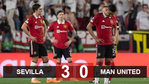 Thảm bại trước Sevilla, MU bị loại khỏi Europa League