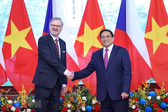 Thủ tướng Phạm Minh Chính hội đàm với Thủ tướng Cộng hòa Séc Petr Fiala