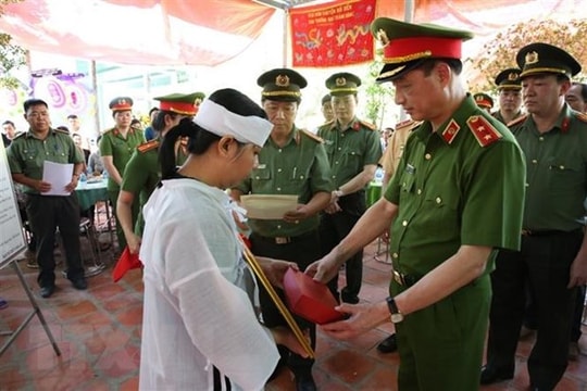 Truy thăng cấp Trung tá cho chiến sỹ công an hy sinh khi làm nhiệm vụ