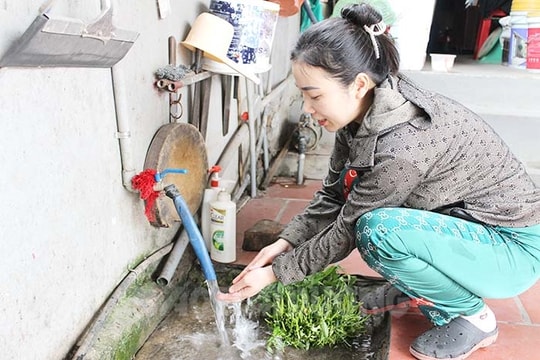 Khắc phục xong tình trạng thiếu nước sạch ở thôn Lấu Khê