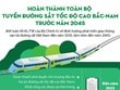 [Đồ họa] Hoàn thành toàn bộ tuyến đường sắt tốc độ cao Bắc-Nam trước năm 2045