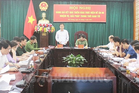 [Audio] Hải Dương gắn trách nhiệm người đứng đầu với kết quả thực hiện Đề án 06