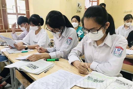 Khảo sát các môn thi tốt nghiệp với học sinh lớp 12 toàn tỉnh