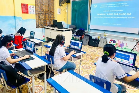 Hải Dương giành 38 huy chương vàng thi tiếng Anh trên internet cấp quốc gia