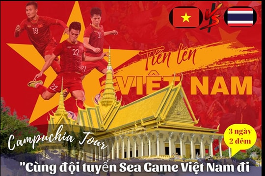 Nhiều người Hải Dương mua tour vừa xem bóng đá, vừa du lịch Campuchia