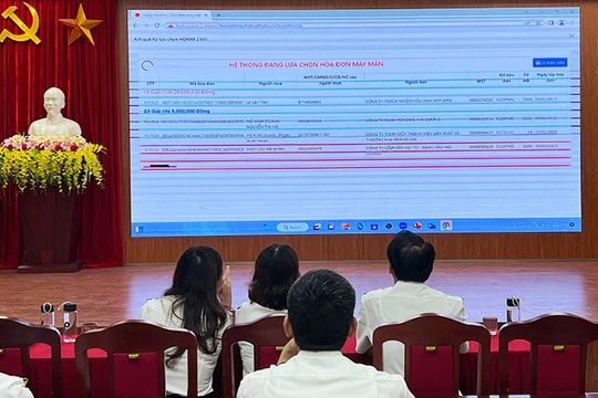Đã tìm ra người mua hàng trúng thưởng chương trình hóa đơn may mắn quý I.2023