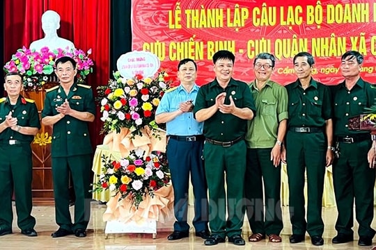 Cẩm Giàng ra mắt Câu lạc bộ Cựu chiến binh - cựu quân nhân sản xuất, kinh doanh giỏi đầu tiên