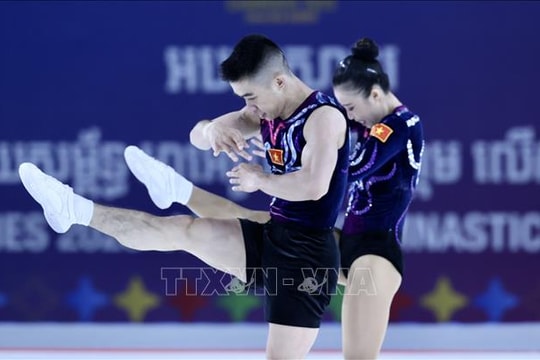 Việt Nam thắng tuyệt đối ở môn aerobic