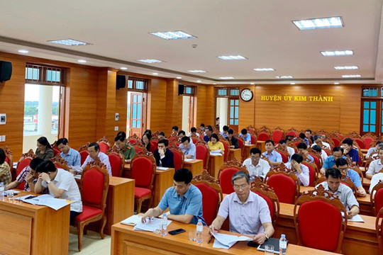 Kim Thành sẽ tái bản, bổ sung cuốn sách Lịch sử Đảng bộ huyện