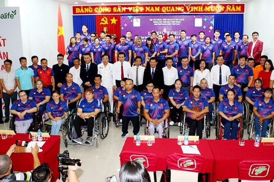 Đoàn thể thao người khuyết tật Việt Nam xuất quân dự Para Games 12