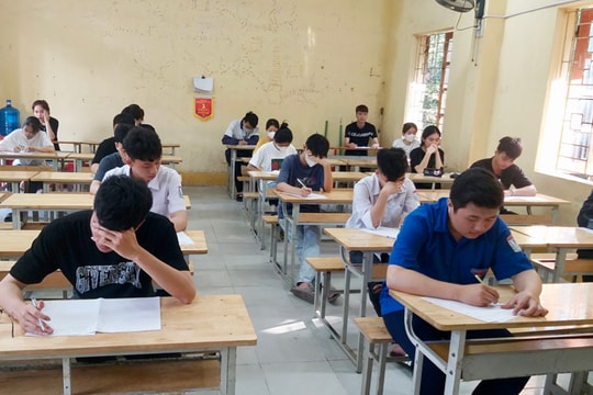 Học sinh lớp 12 ở Hải Dương làm bài khảo sát chất lượng môn thi tốt nghiệp THPT