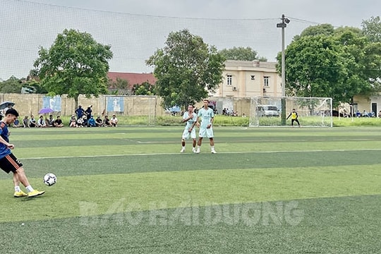 Đội bóng xã Tứ Cường vô địch Giải bóng đá nam huyện Thanh Miện năm 2023