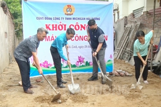 Hỗ trợ xây nhà mái ấm công đoàn cho đoàn viên khó khăn ở Chí Linh
