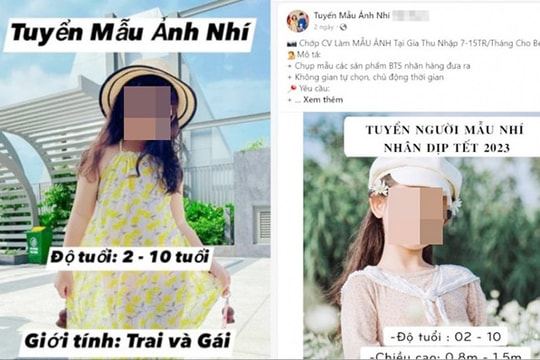 Bị lừa mất hơn 300 triệu khi đăng ký qua mạng cho con làm người mẫu nhí
