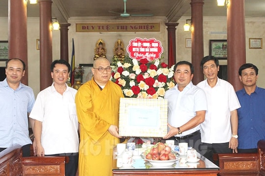 [Audio] Đồng chí Bí thư Tỉnh ủy Hải Dương Trần Đức Thắng chúc mừng Lễ Phật đản 