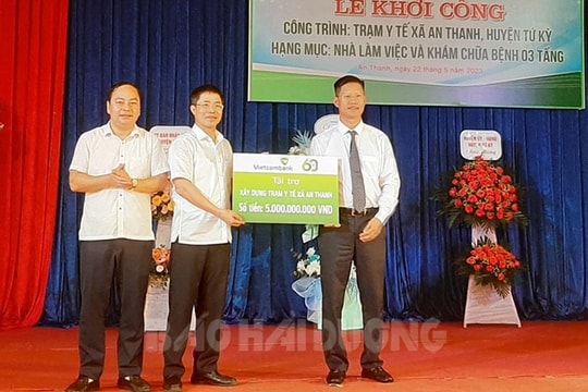 Vietcombank Hải Dương tài trợ 5 tỷ đồng xây Trạm Y tế xã An Thanh