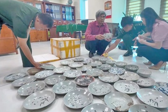 Cổ vật bị khai thác trái phép ở Quảng Ngãi thuộc thời nhà Minh