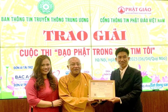 Trao giải cuộc thi "Đạo Phật trong trái tim tôi"