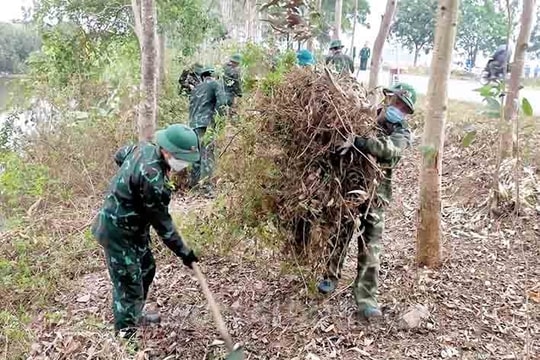 Tất cả các cơ quan, đơn vị thuộc Bộ Chỉ huy quân sự tỉnh tổ chức hành quân dã ngoại làm công tác dân vận
