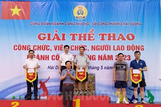 137 người tham gia Giải thể thao Công đoàn ngành công thương Hải Dương