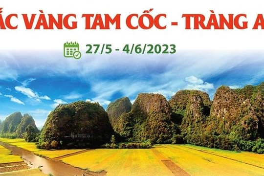 Tuần du lịch Ninh Bình năm 2023: Sắc vàng Tam Cốc - Tràng An