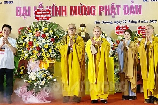 Trang trọng Đại lễ Phật đản năm 2023 ở Hải Dương