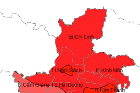 Thời tiết Hải Dương nắng nóng diện rộng trở lại