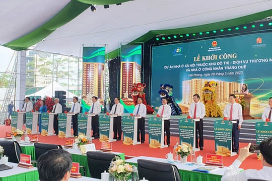 Khởi công xây 2.538 căn nhà ở xã hội tại Hải Phòng